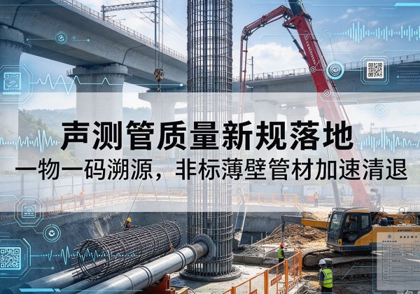 东胜声测管质量新规落地，一物一码溯源，非标薄壁管材加速清退