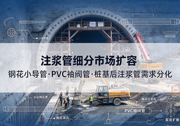 东胜注浆管细分市场扩容，隧道钢花小导管、PVC 袖阀管、桩基后注浆管需求分化